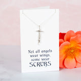 Healthcare Superhero Sterling Silver Necklace - Aaria Tees Aaria Tees