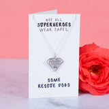 Real Heroes Rescue Dogs Necklace - Aaria Tees Aaria Tees