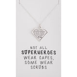 Healthcare Superhero Sterling Silver Necklace - Aaria Tees Aaria Tees