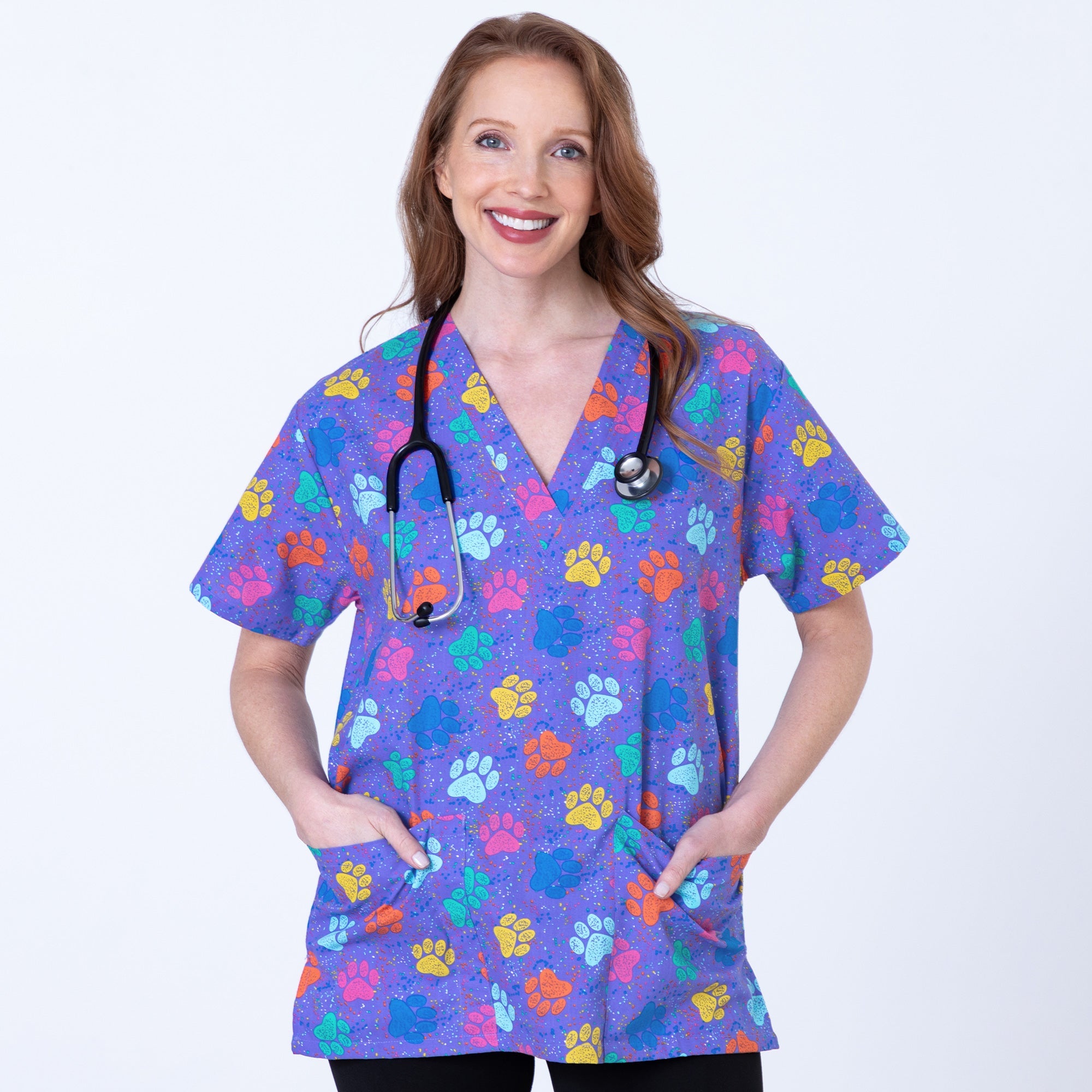 Pawsitivley Lovely Scrub Top - Aaria Tees Aaria Tees