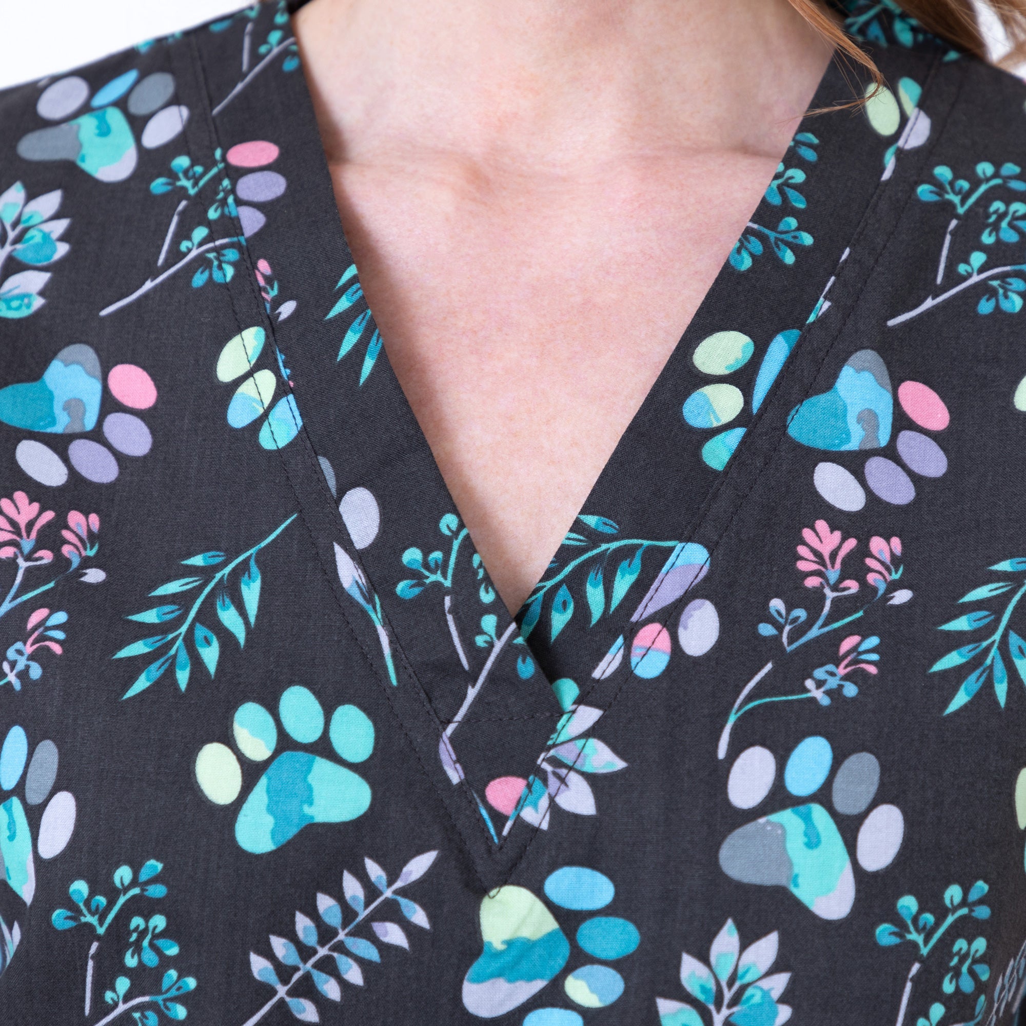 Pawsitivley Lovely Scrub Top - Aaria Tees Aaria Tees