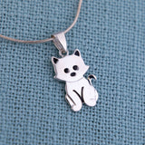 Sweet Feline Sterling Necklace - Aaria Tees Aaria Tees
