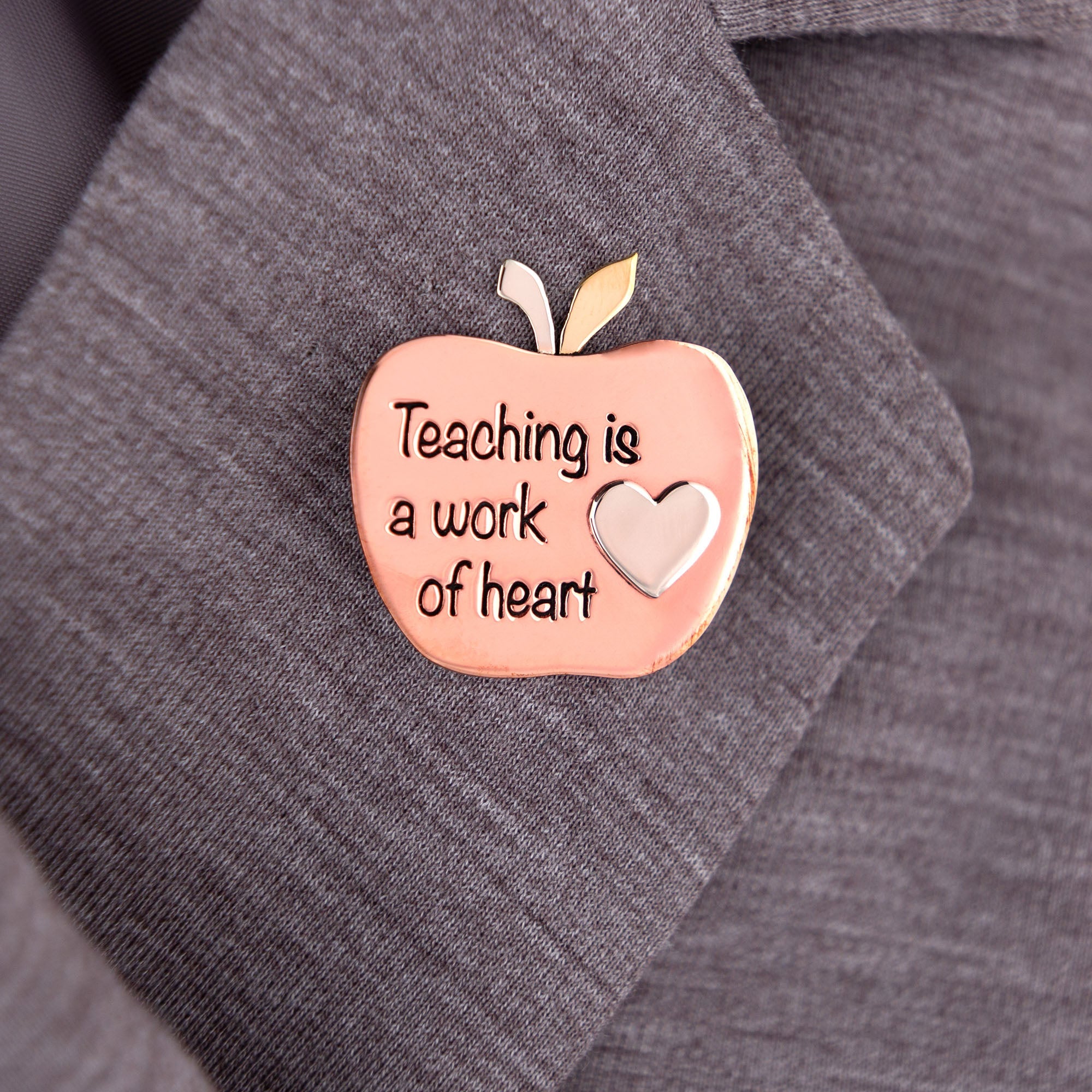 Work of Heart Teacher Appreciation Pin - Aaria Tees Aaria Tees