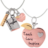 Teacher Appreciation Mixed Metal Necklace - Aaria Tees Aaria Tees