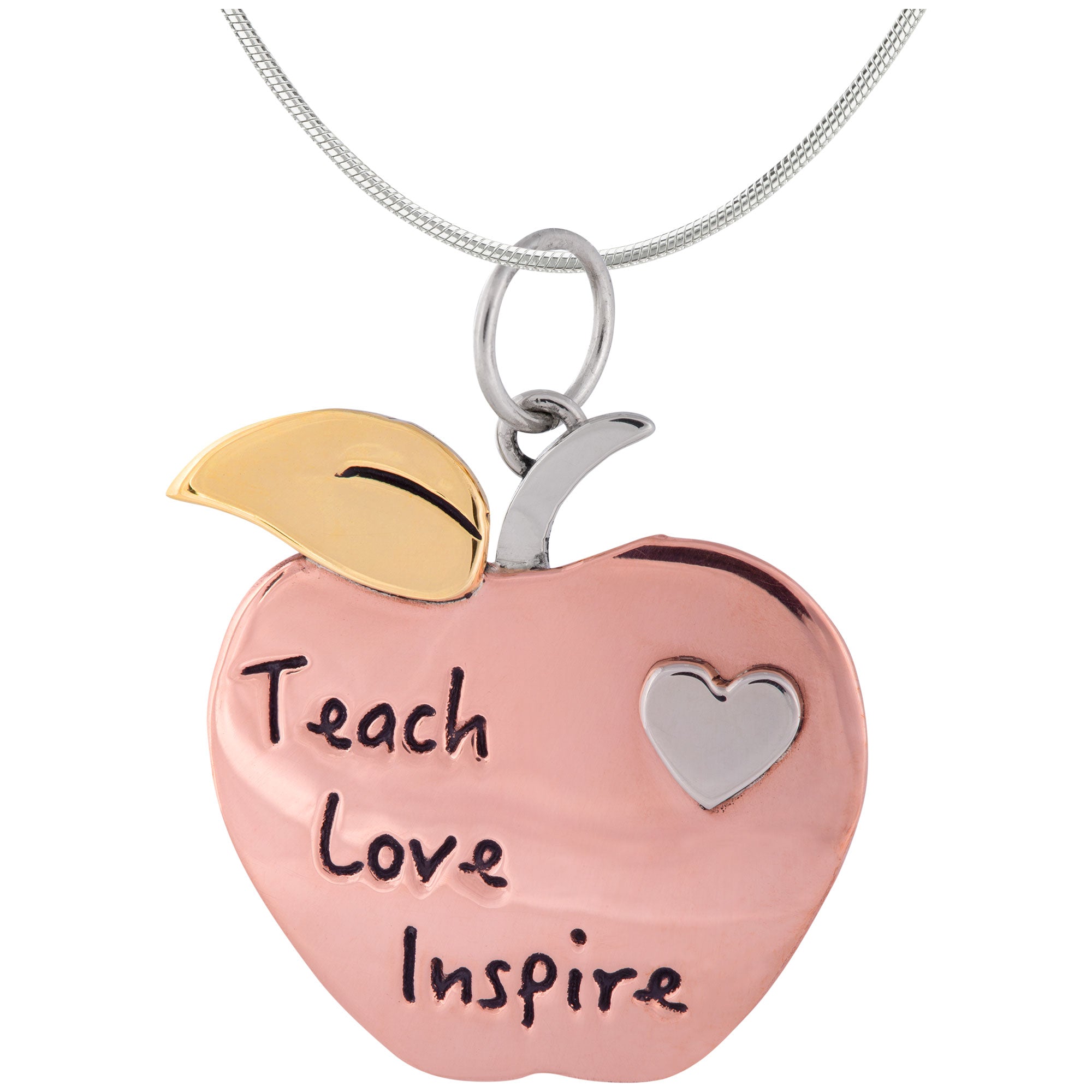 Teacher Appreciation Mixed Metal Necklace - Aaria Tees Aaria Tees