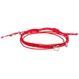The Red String & Heart Bracelet - Aaria Tees Aaria Tees