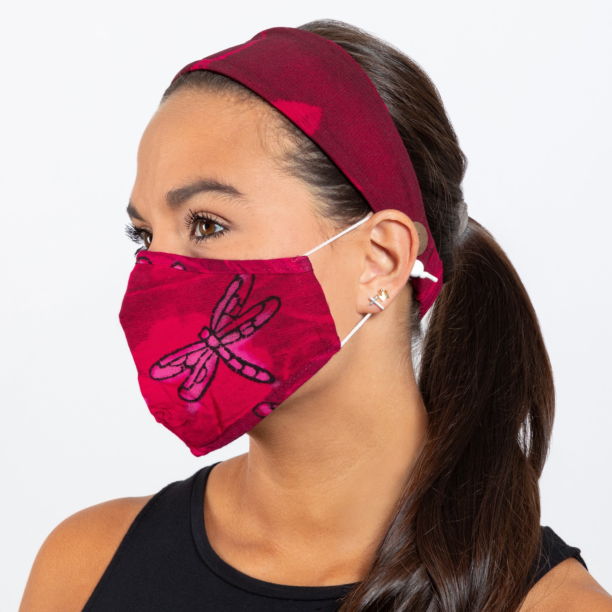 Pretty Pattern Face Mask & Headband - Aaria Tees Aaria Tees