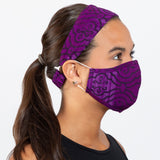 Pretty Pattern Face Mask & Headband - Aaria Tees Aaria Tees