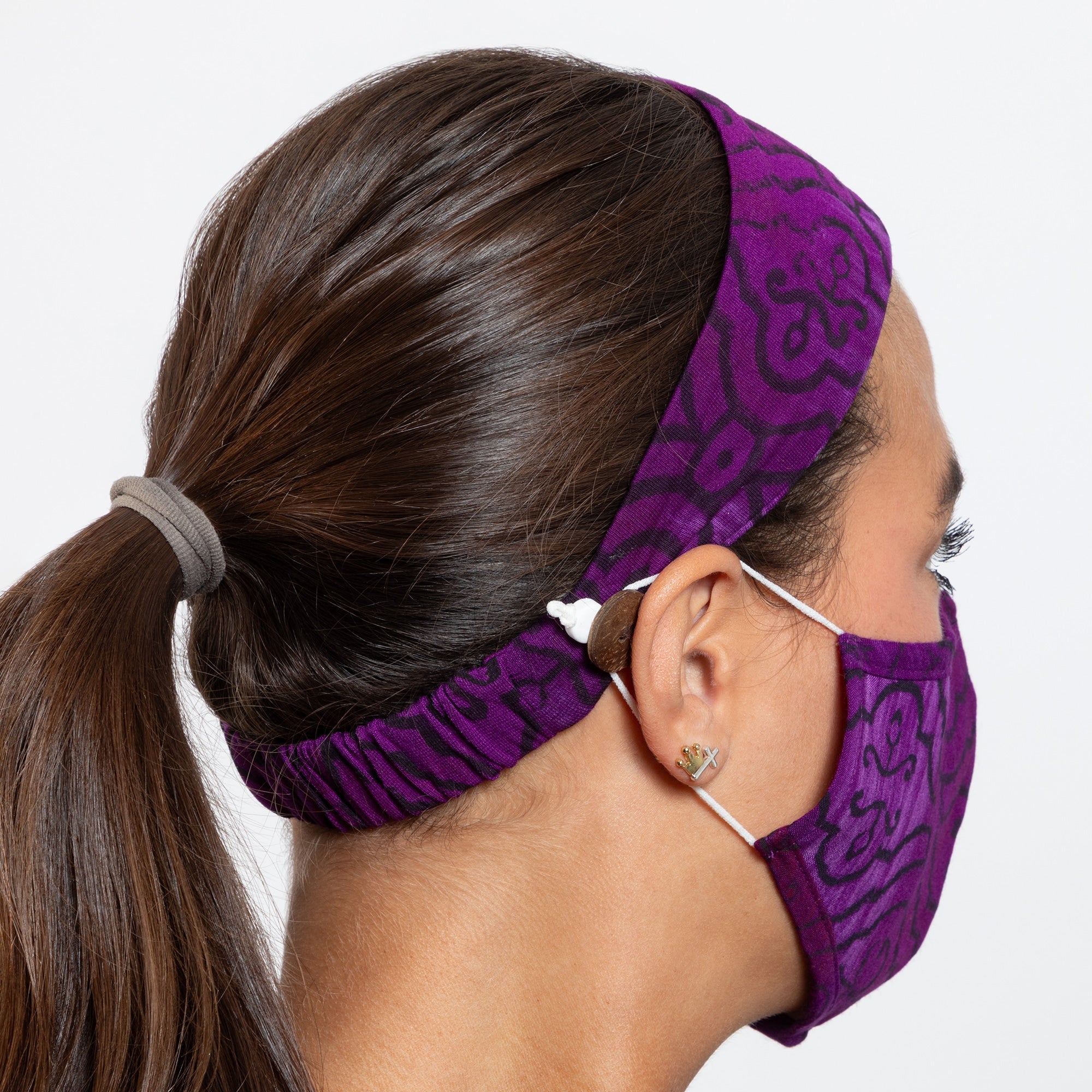 Pretty Pattern Face Mask & Headband - Aaria Tees Aaria Tees
