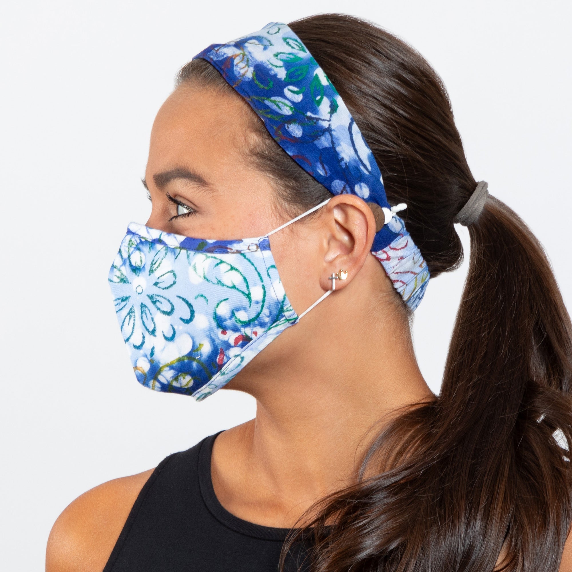 Pretty Pattern Face Mask & Headband - Aaria Tees Aaria Tees