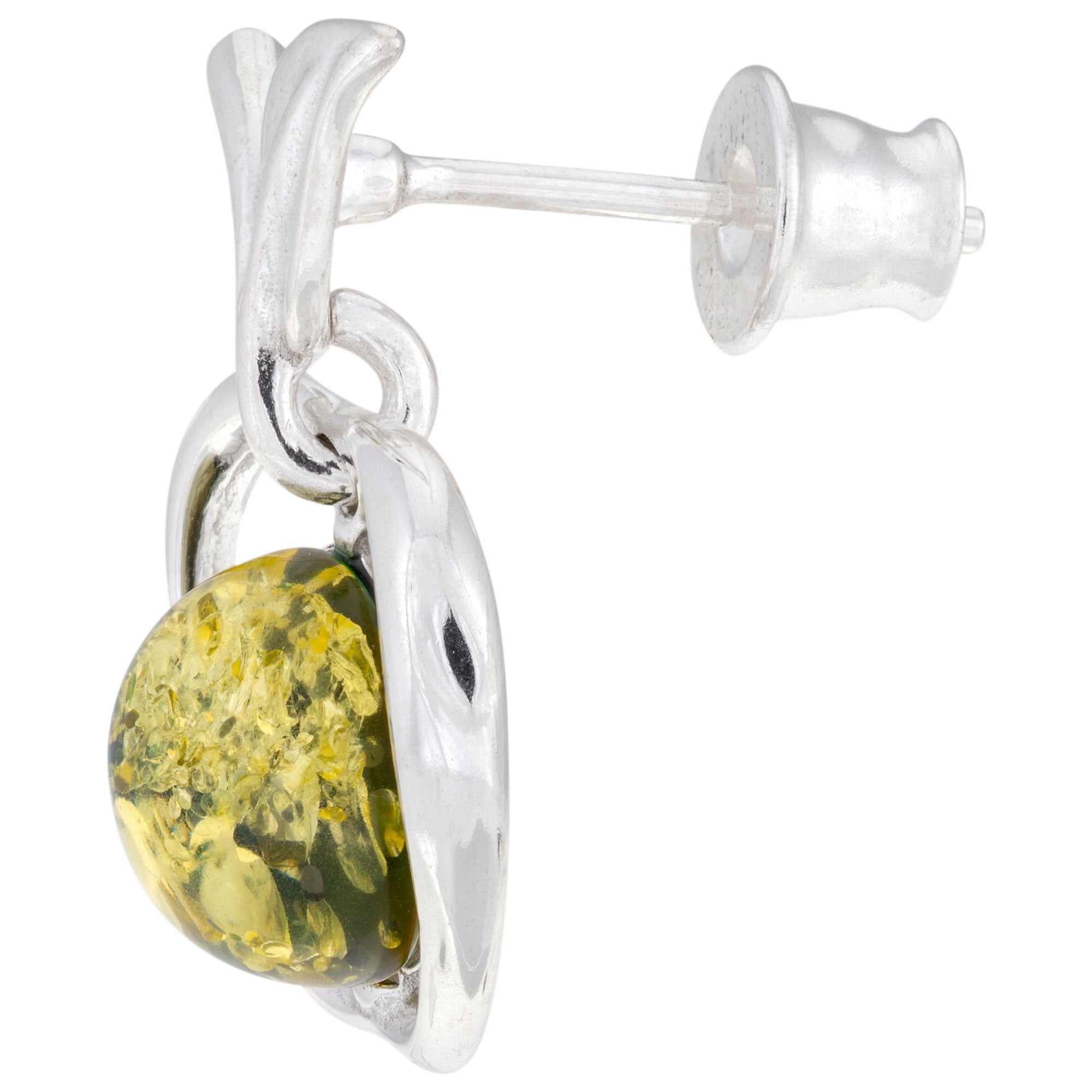 Sterling & Amber Apple Earrings - Aaria Tees Aaria Tees