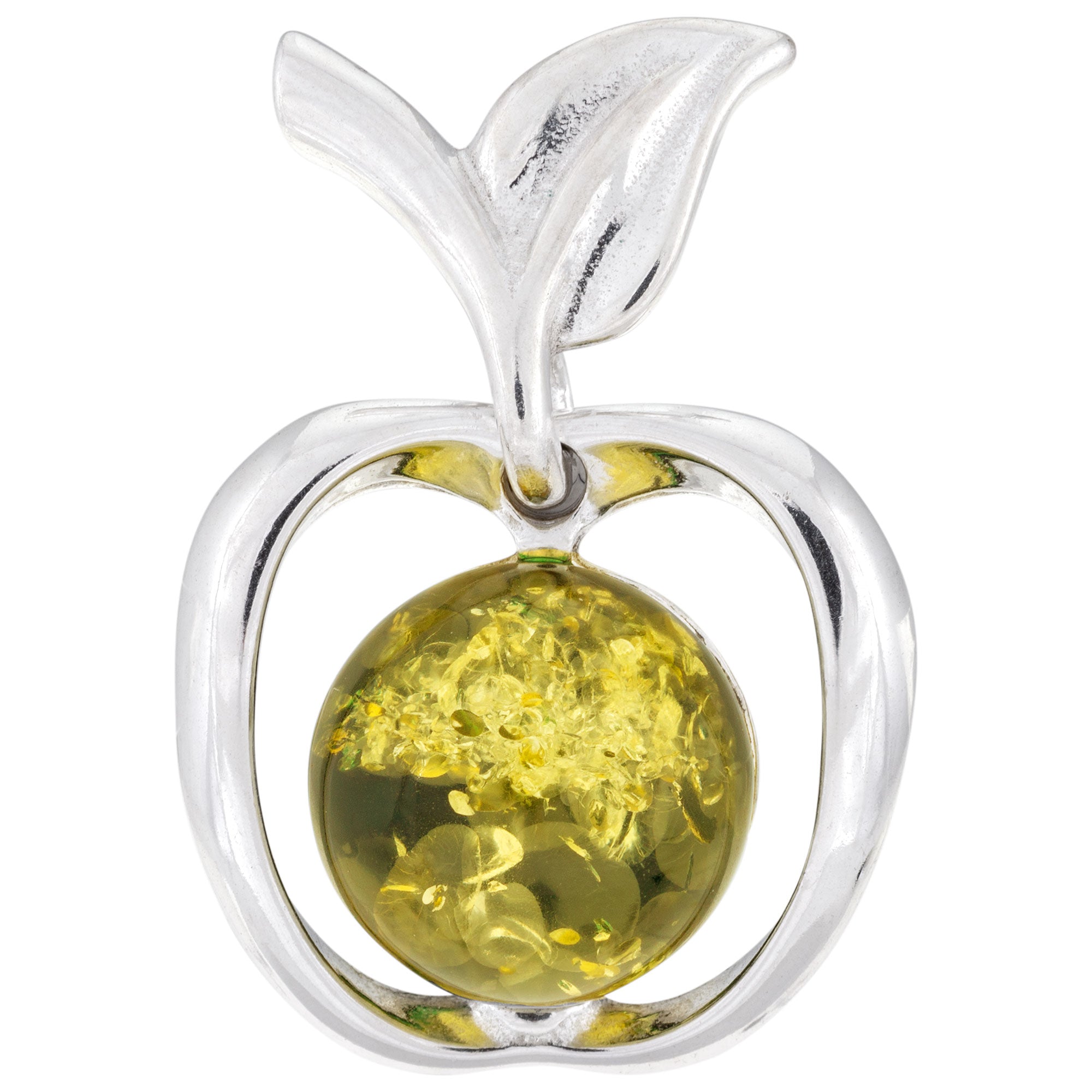 Sterling & Amber Apple Earrings - Aaria Tees Aaria Tees