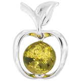 Sterling & Amber Apple Earrings - Aaria Tees Aaria Tees