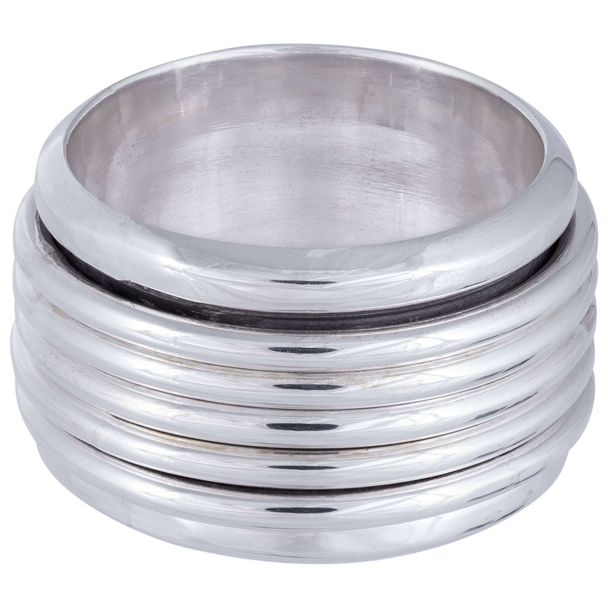 Rope Sterling Silver Spinning Ring - Aaria Tees Aaria Tees