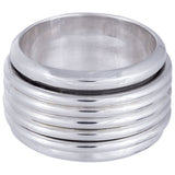 Rope Sterling Silver Spinning Ring - Aaria Tees Aaria Tees