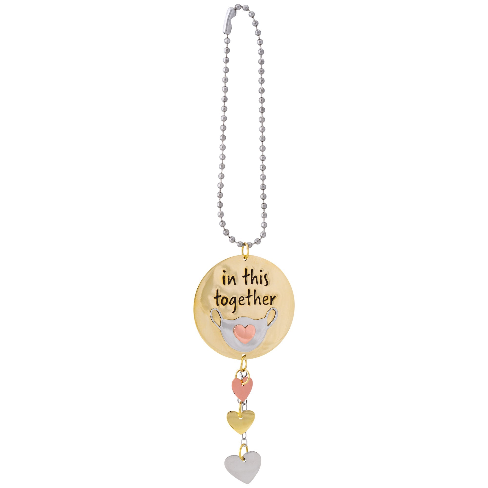 In This Together Mixed Metal Car Charm - Aaria Tees Aaria Tees