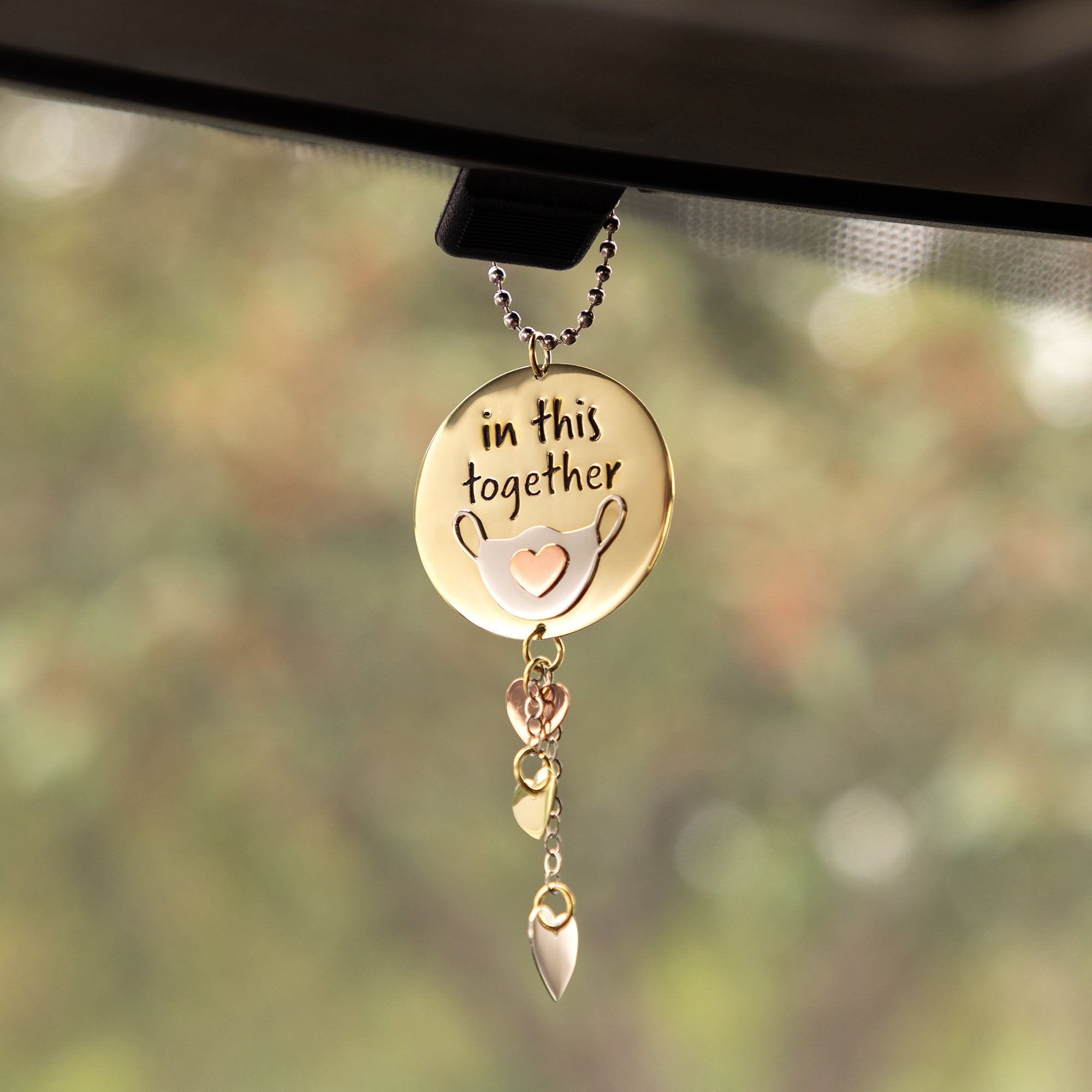 In This Together Mixed Metal Car Charm - Aaria Tees Aaria Tees
