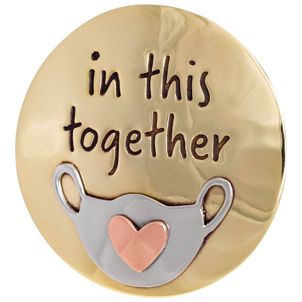 In This Together Mixed Metal Pin - Aaria Tees