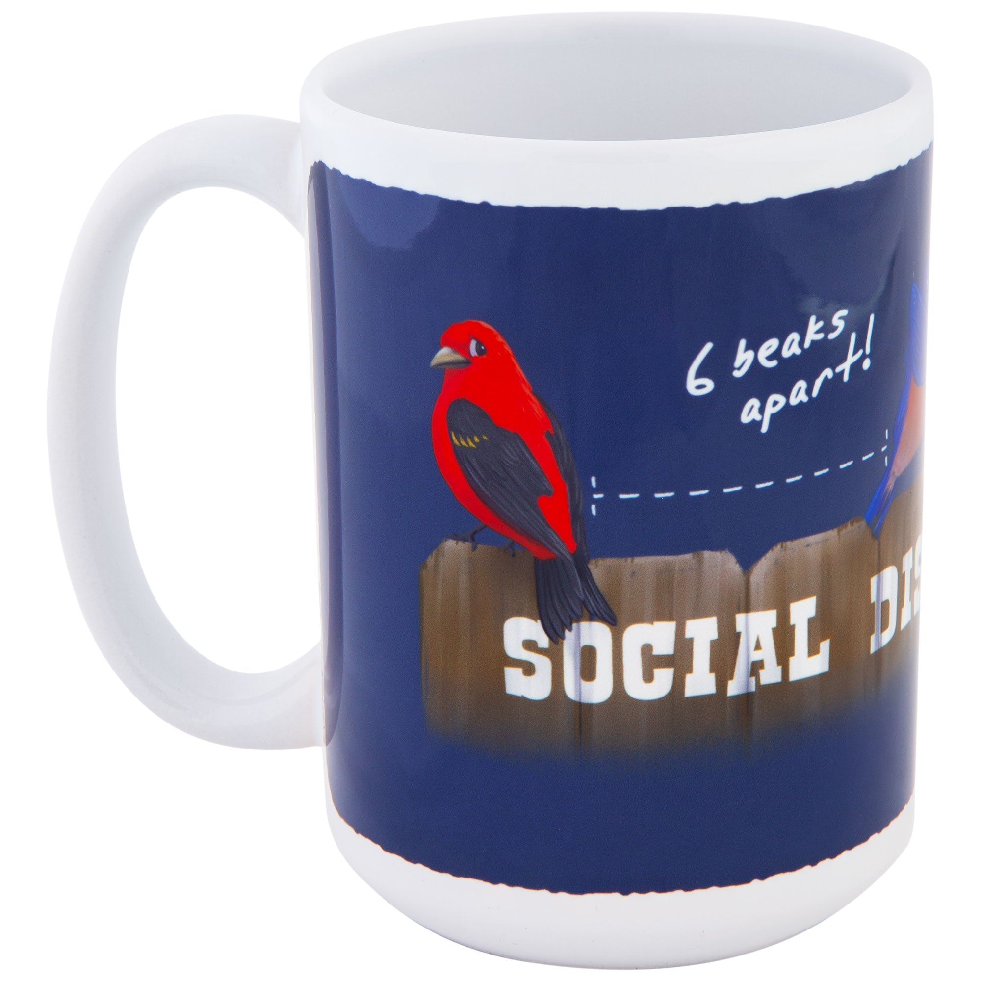Social Distancing Bird Mug - Aaria Tees Aaria Tees