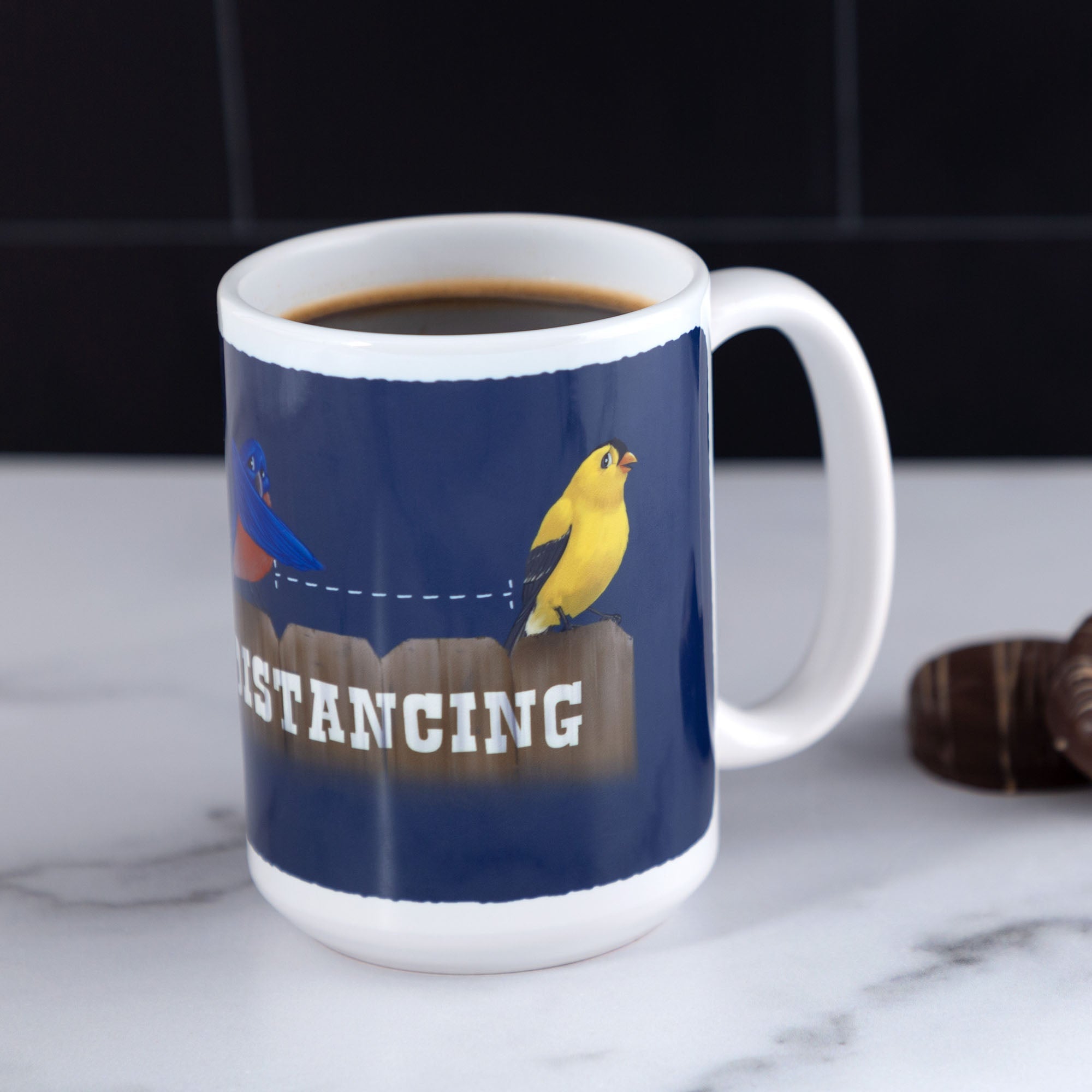 Social Distancing Bird Mug - Aaria Tees Aaria Tees