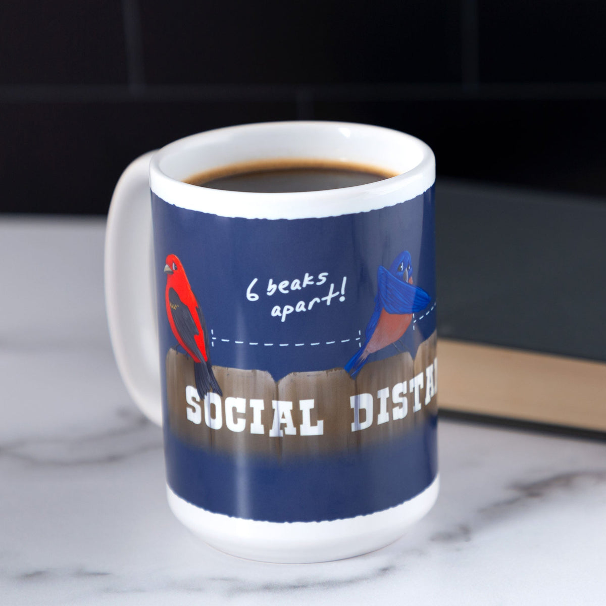 Social Distancing Bird Mug - Aaria Tees
