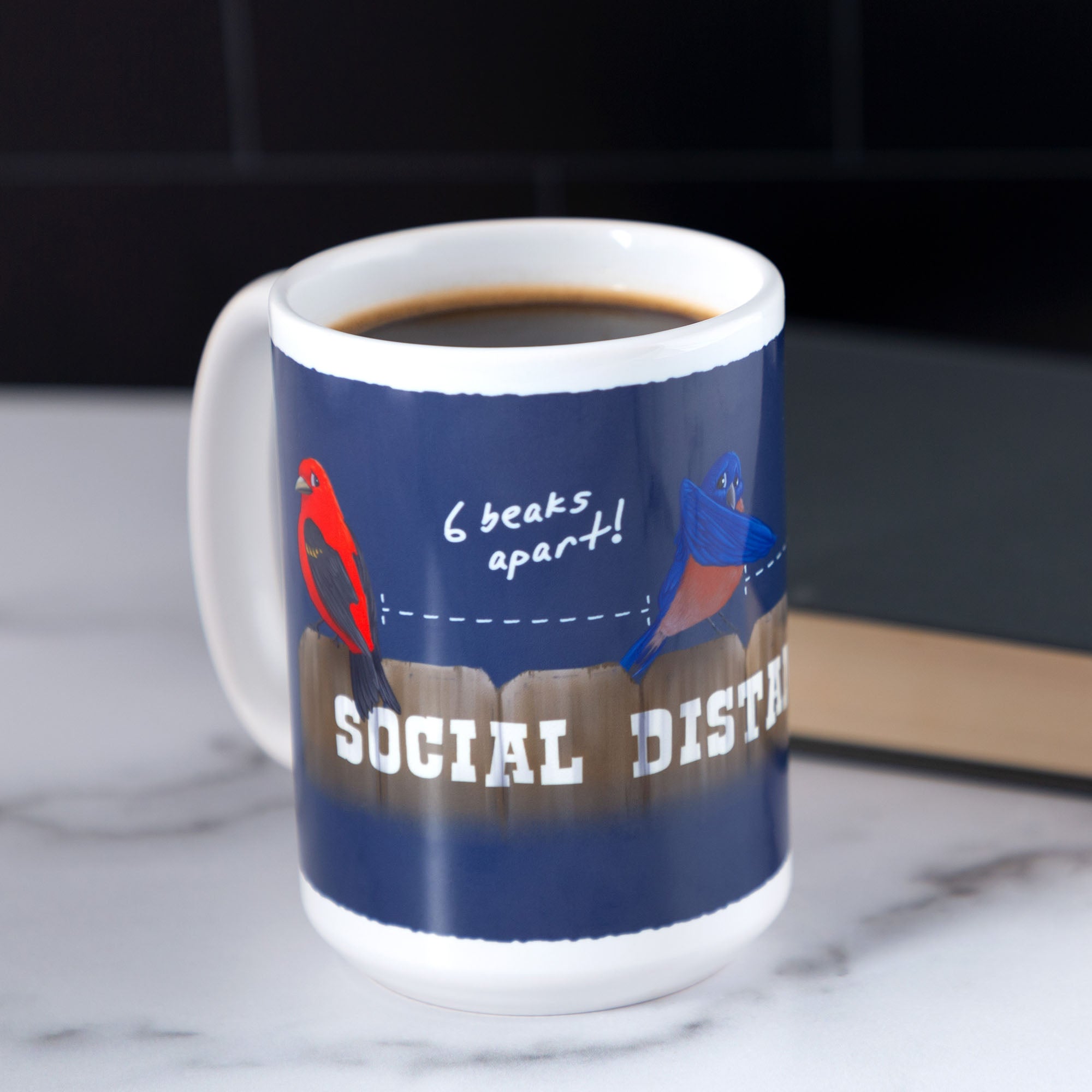 Social Distancing Bird Mug - Aaria Tees Aaria Tees
