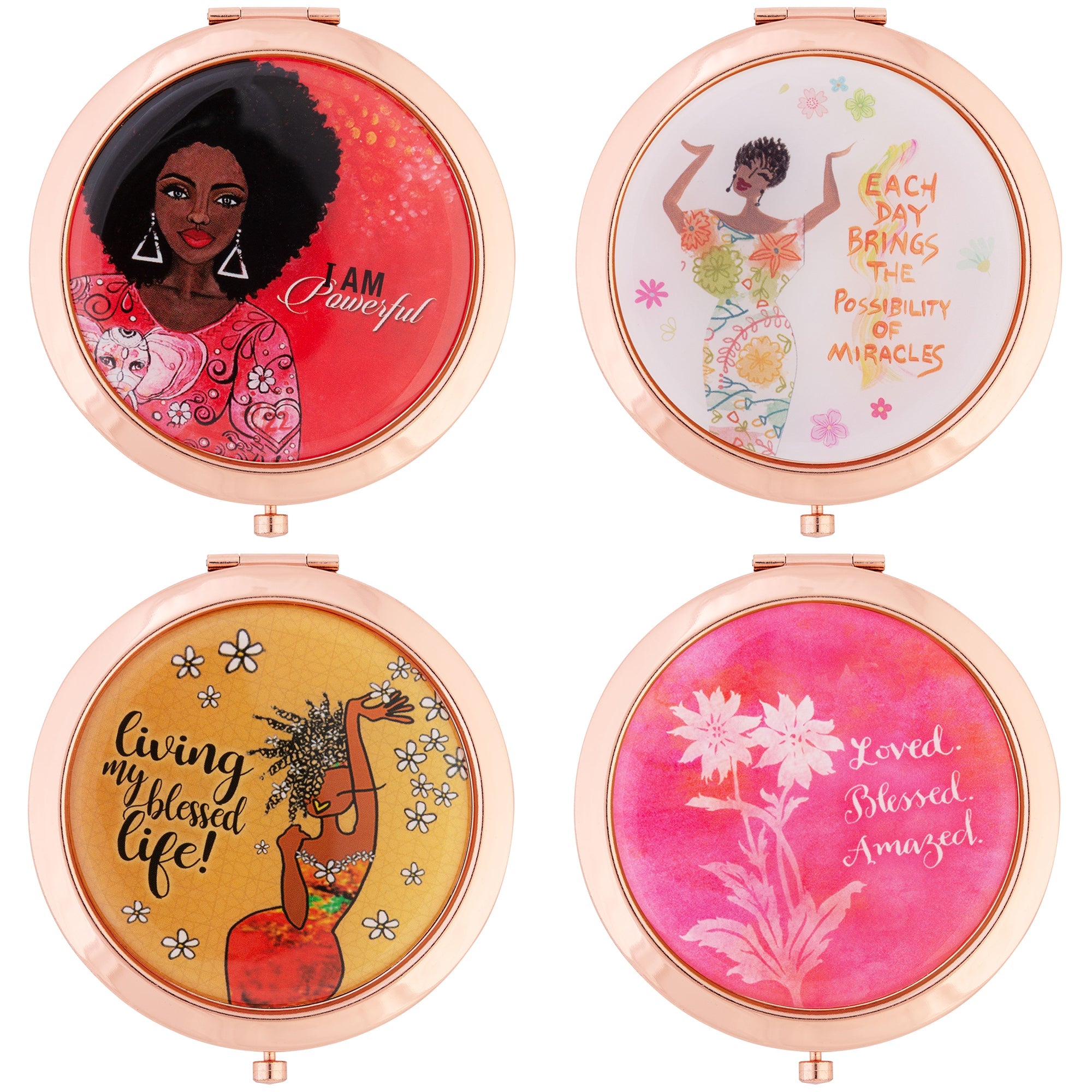 Shades of Color Magnetic Compact Mirror - Aaria Tees Aaria Tees