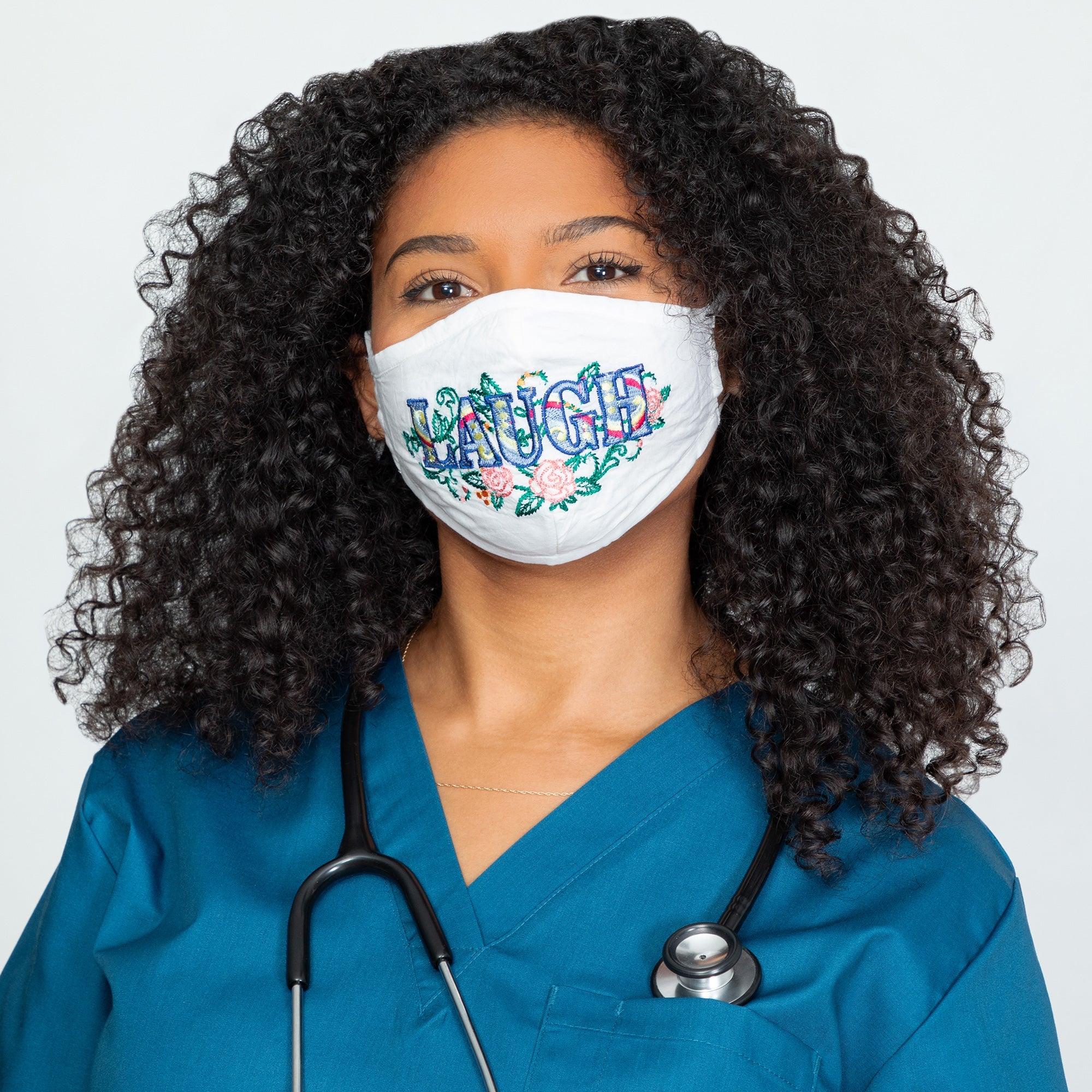 Read My Lips Embroidered Face Mask - Aaria Tees Aaria Tees