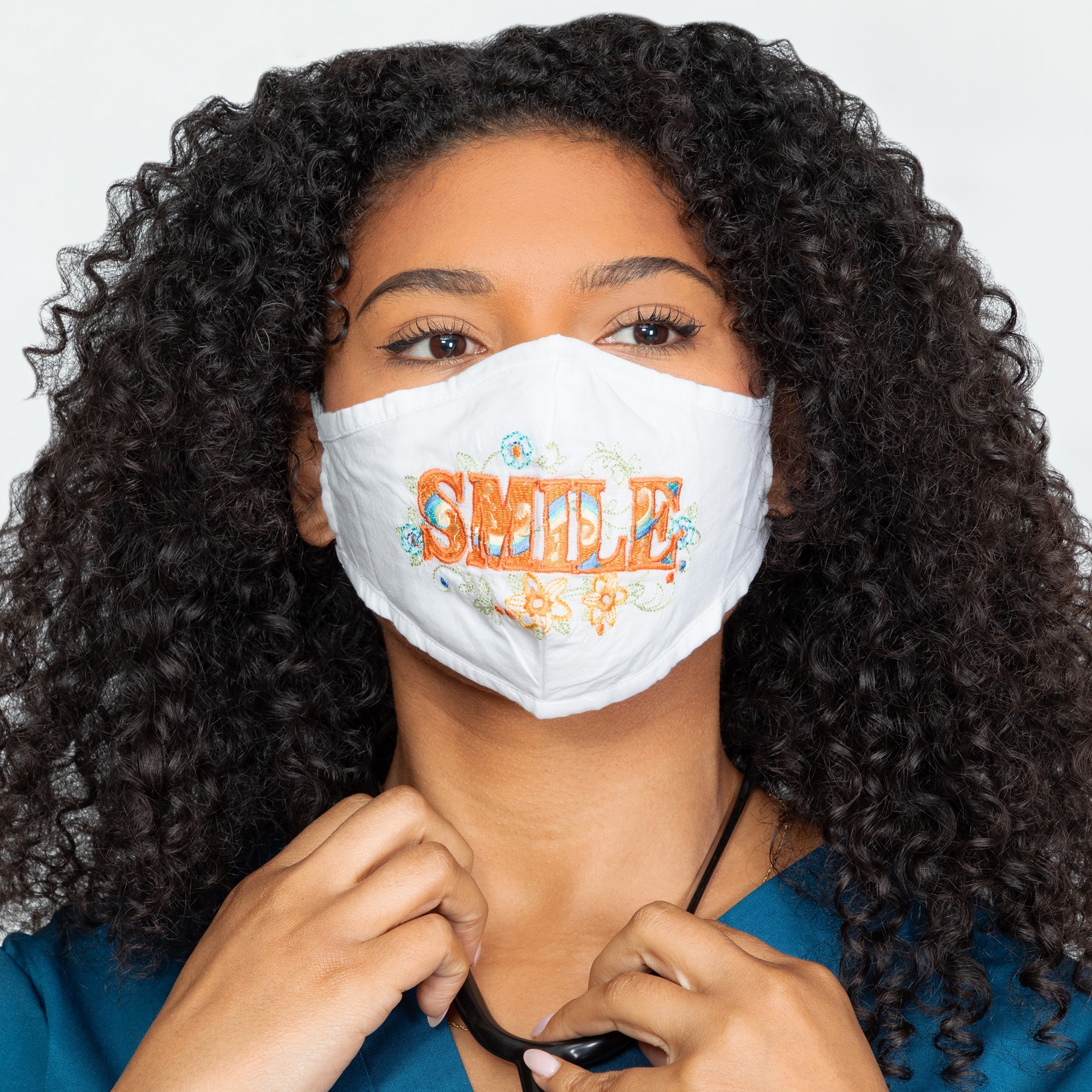 Read My Lips Embroidered Face Mask - Aaria Tees Aaria Tees