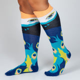 Peacock Knee High Socks - Aaria Tees Aaria Tees