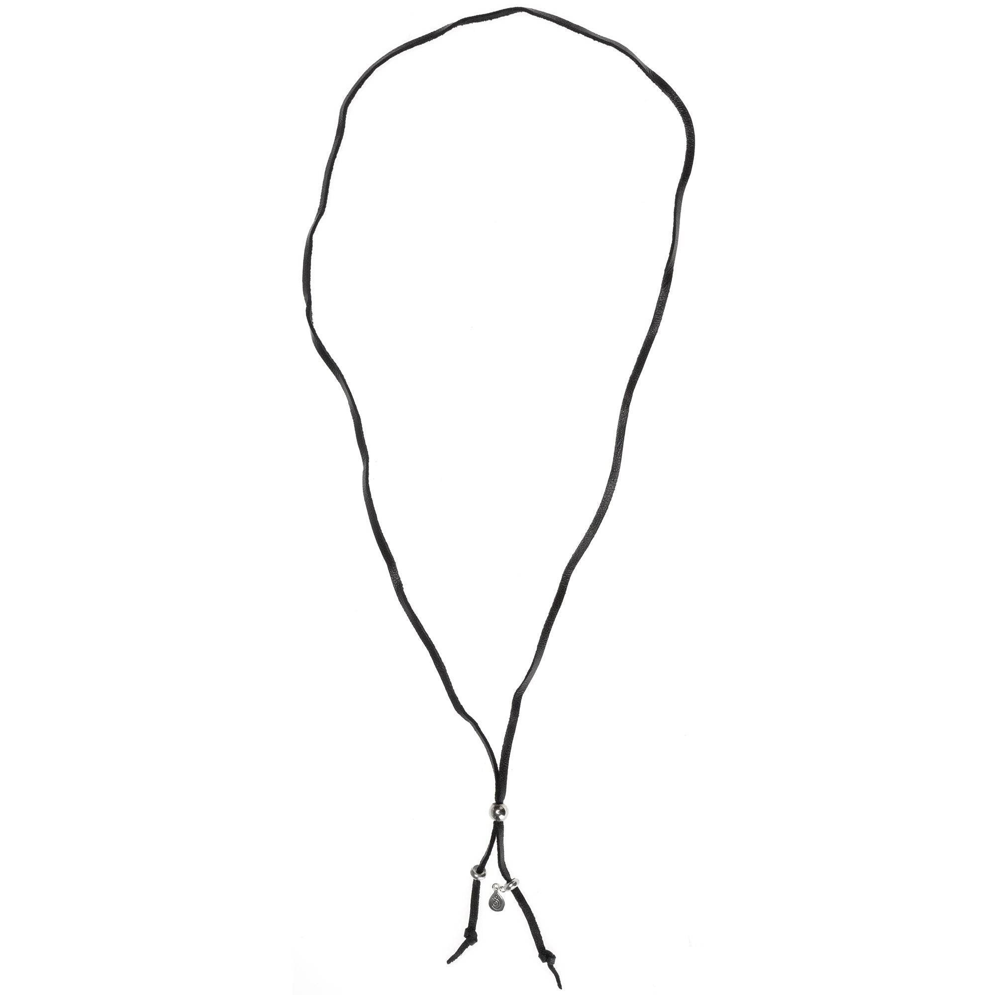 Sterling & Leather Necklace - Aaria Tees Aaria Tees