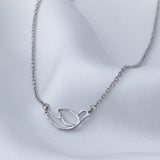 Mindfully Living Pewter Necklace - Aaria Tees Aaria Tees