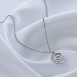 Mindfully Living Pewter Necklace - Aaria Tees Aaria Tees