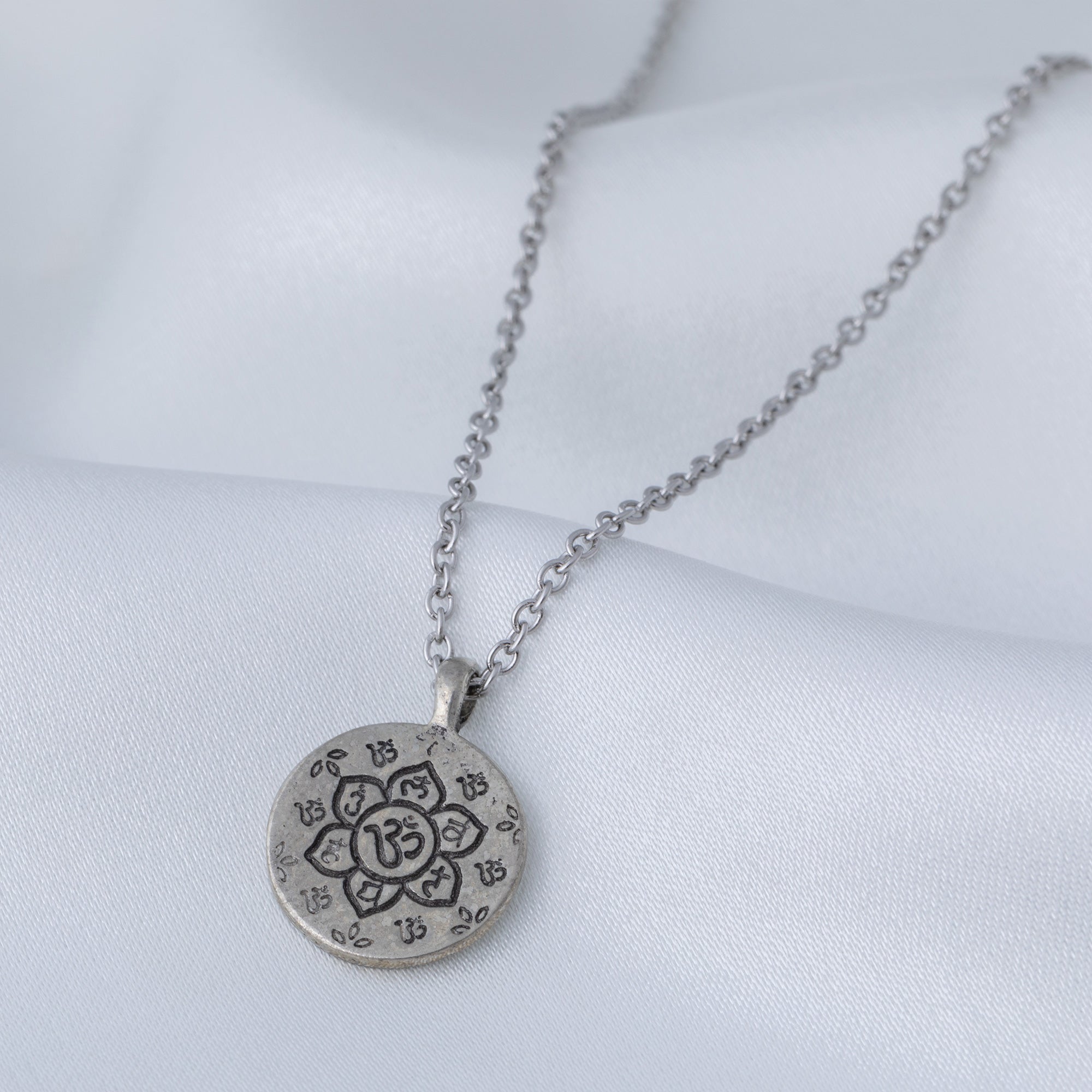 Mindfully Living Pewter Necklace - Aaria Tees Aaria Tees
