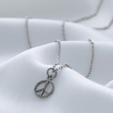 Mindfully Living Pewter Necklace - Aaria Tees Aaria Tees