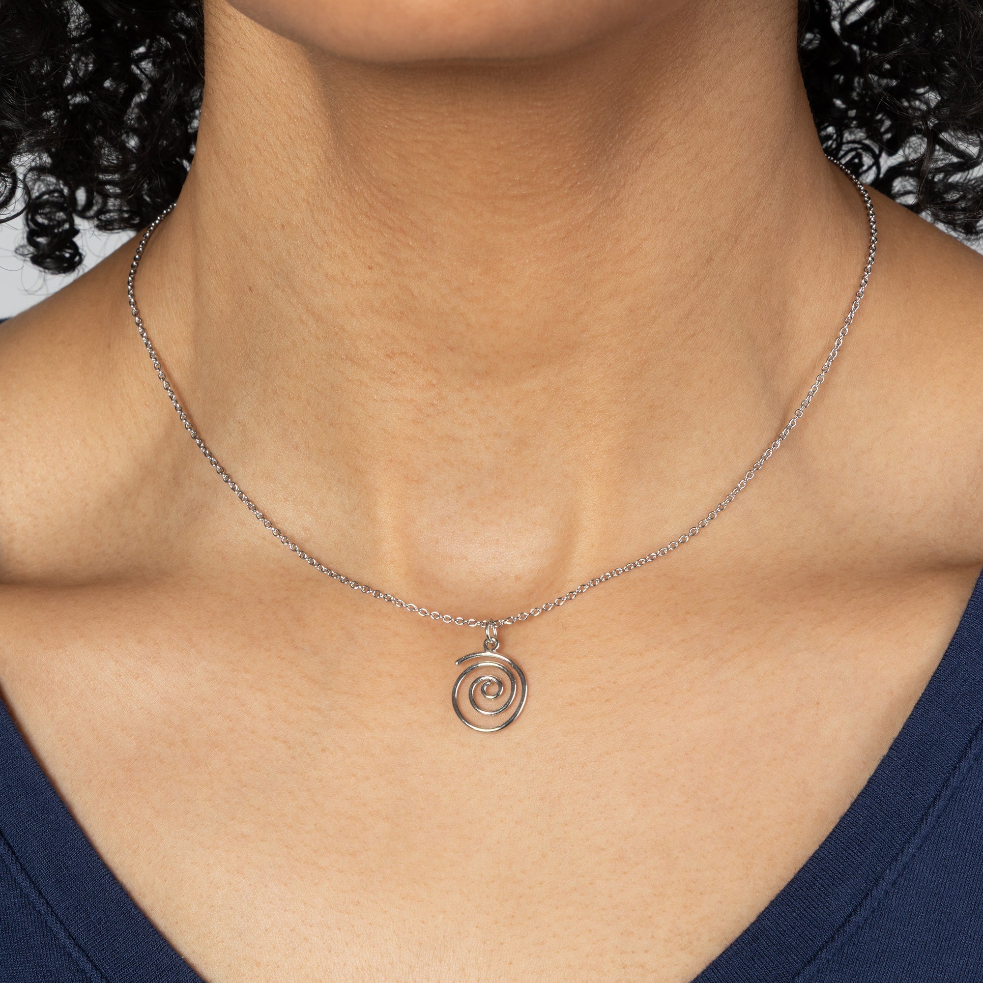 Mindfully Living Pewter Necklace - Aaria Tees Aaria Tees