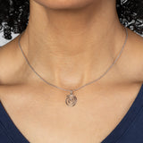 Mindfully Living Pewter Necklace - Aaria Tees Aaria Tees