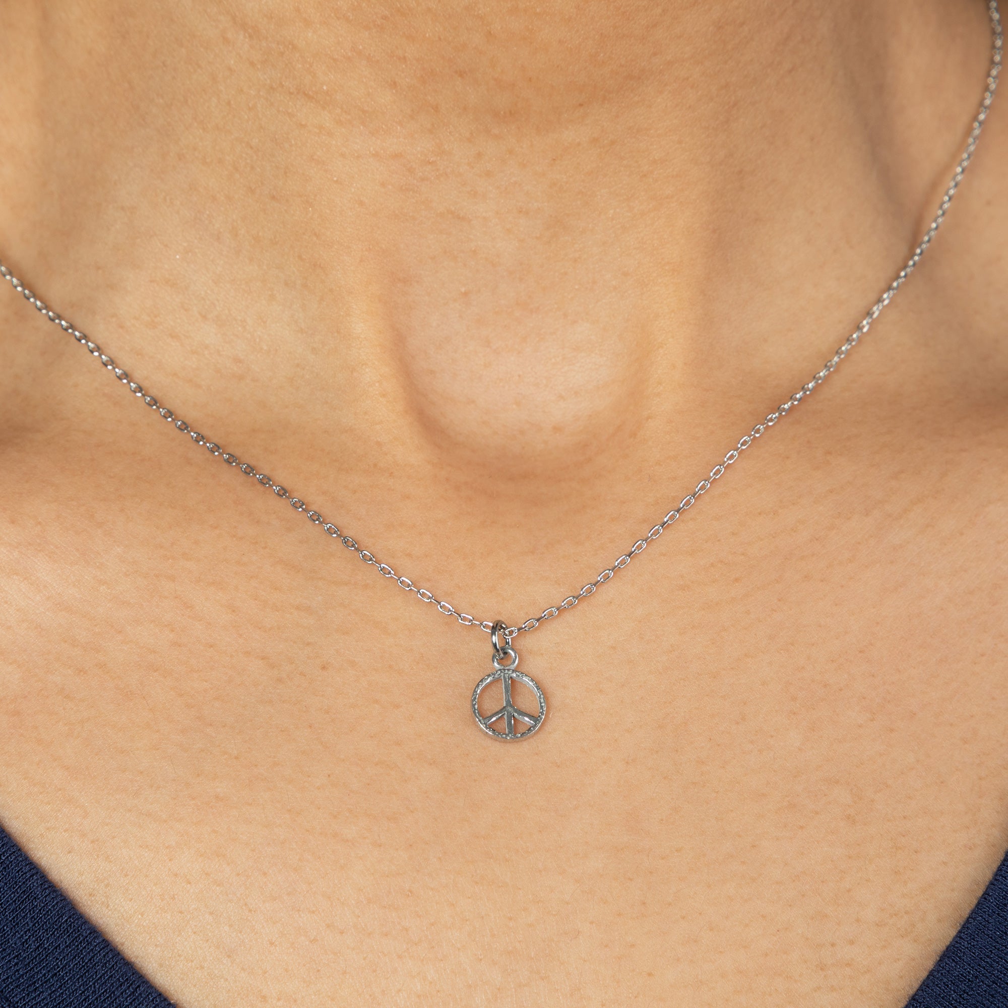 Mindfully Living Pewter Necklace - Aaria Tees Aaria Tees