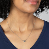 Mindfully Living Pewter Necklace - Aaria Tees Aaria Tees