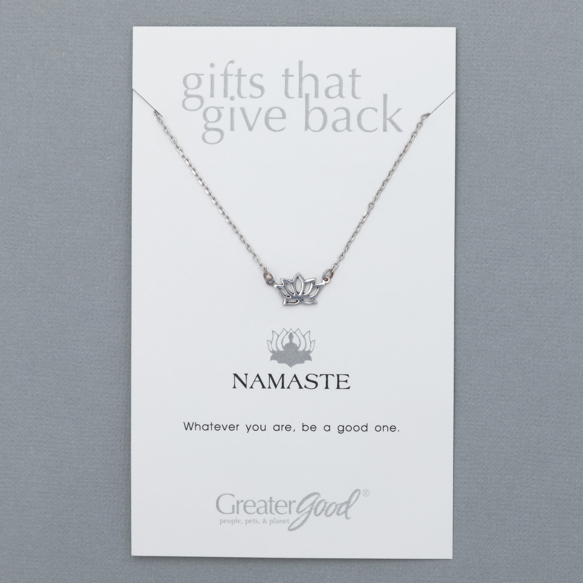 Mindfully Living Pewter Necklace - Aaria Tees Aaria Tees