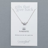 Mindfully Living Pewter Necklace - Aaria Tees Aaria Tees