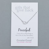 Mindfully Living Pewter Necklace - Aaria Tees Aaria Tees
