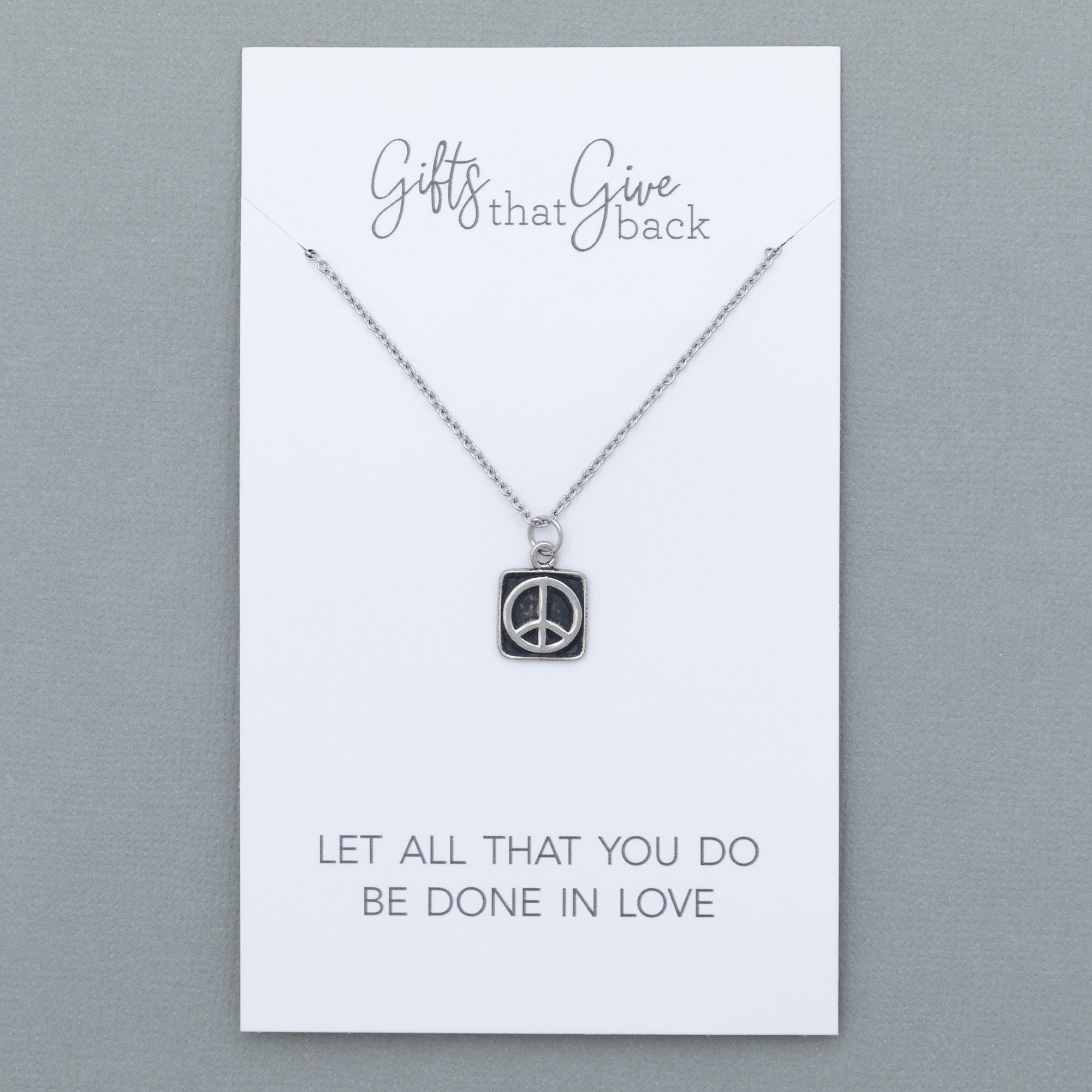Mindfully Living Pewter Necklace - Aaria Tees Aaria Tees