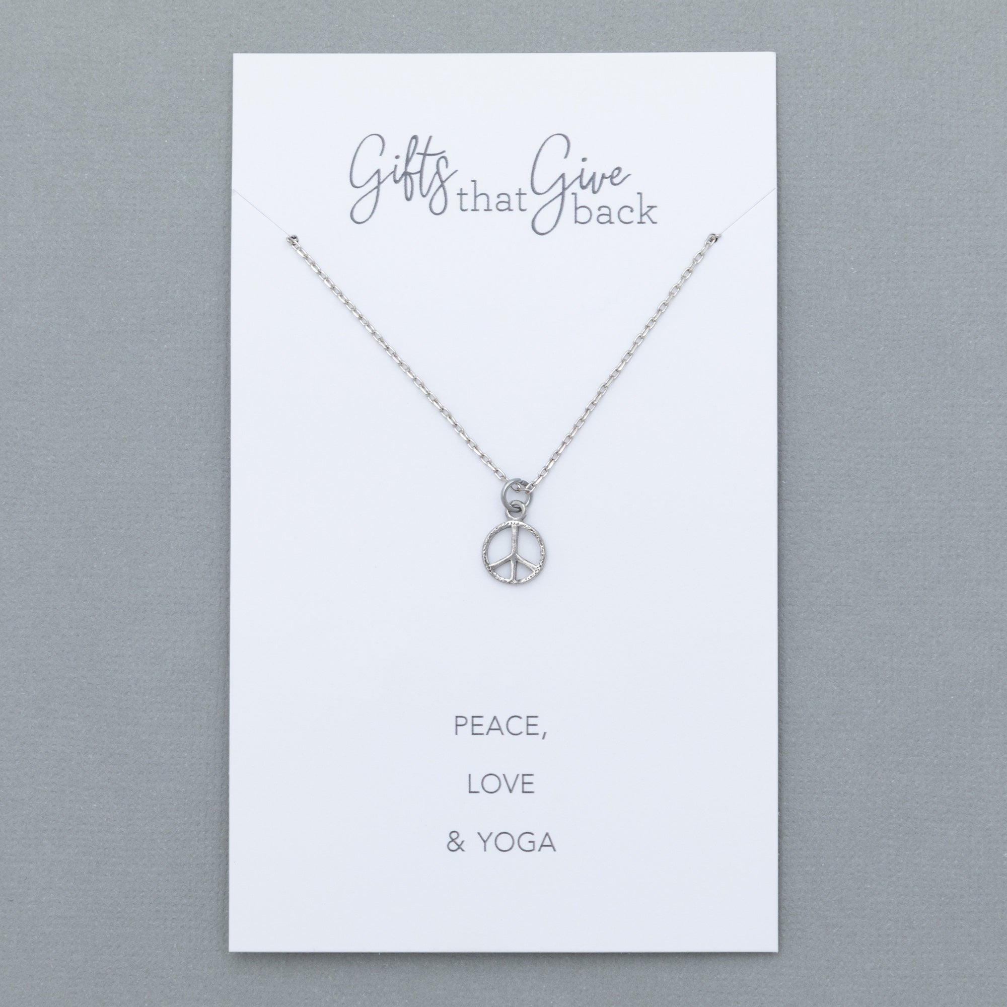 Mindfully Living Pewter Necklace - Aaria Tees Aaria Tees