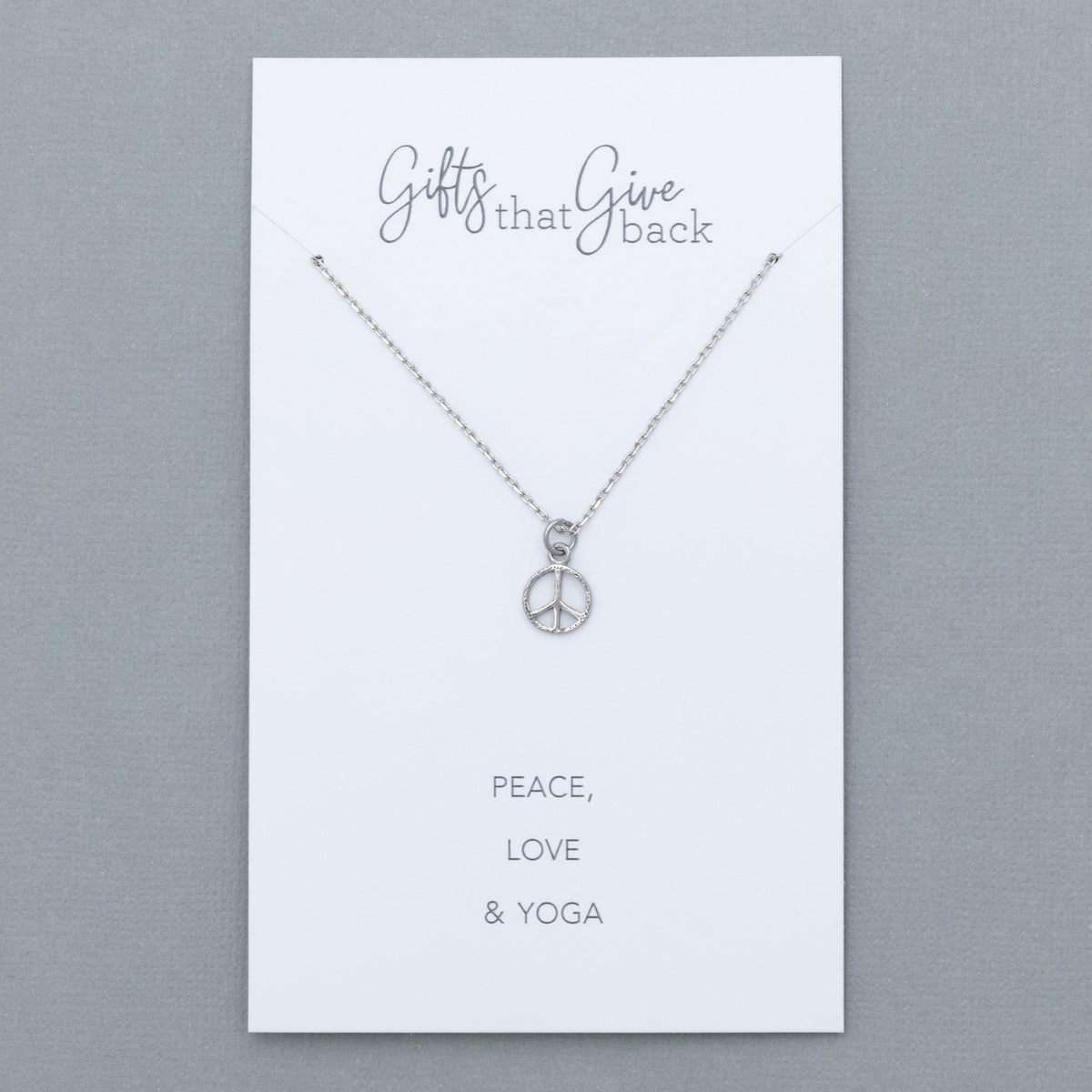 Mindfully Living Pewter Necklace - Aaria Tees