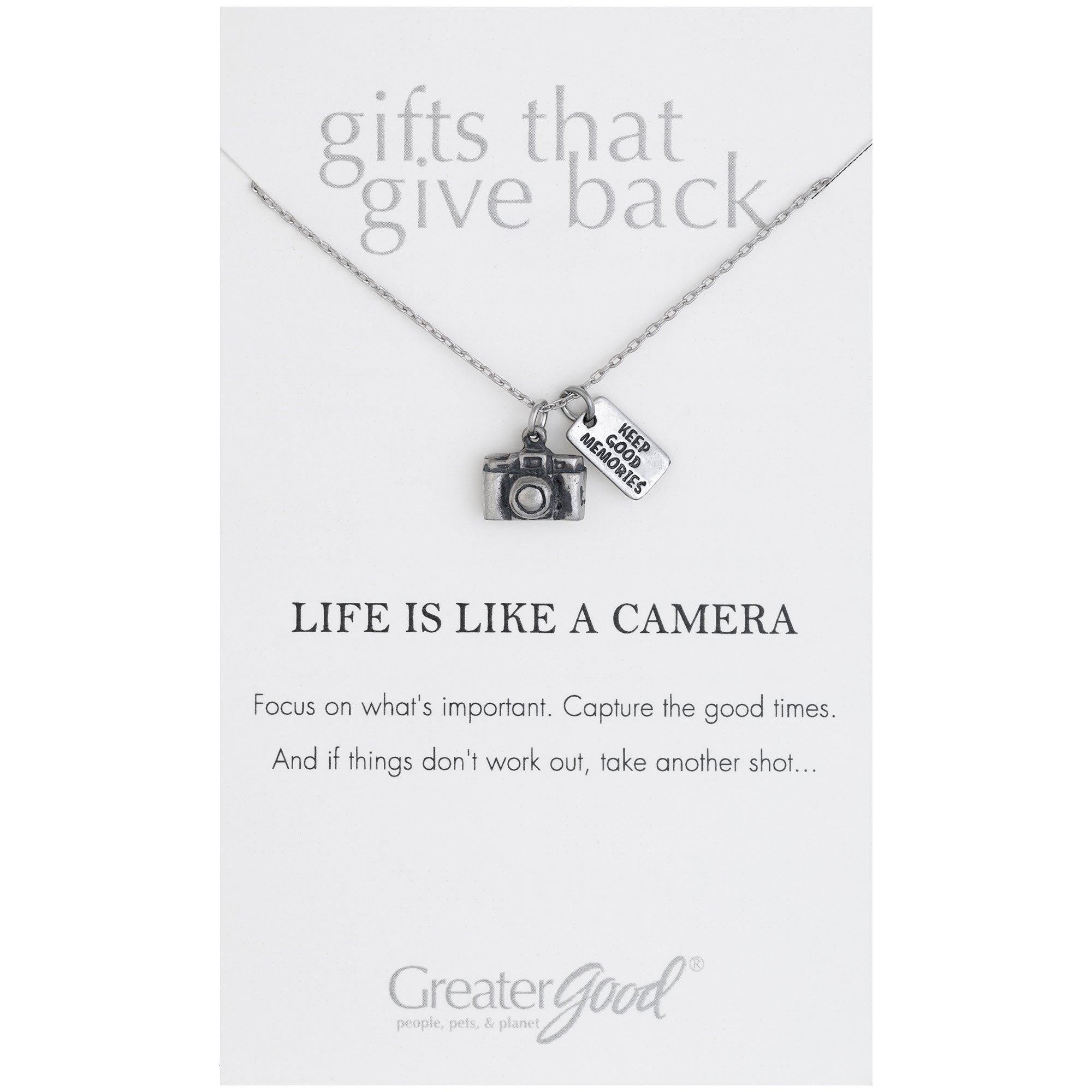 Grateful for the Journey Pewter Necklace - Aaria Tees Aaria Tees