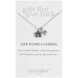 Grateful for the Journey Pewter Necklace - Aaria Tees Aaria Tees