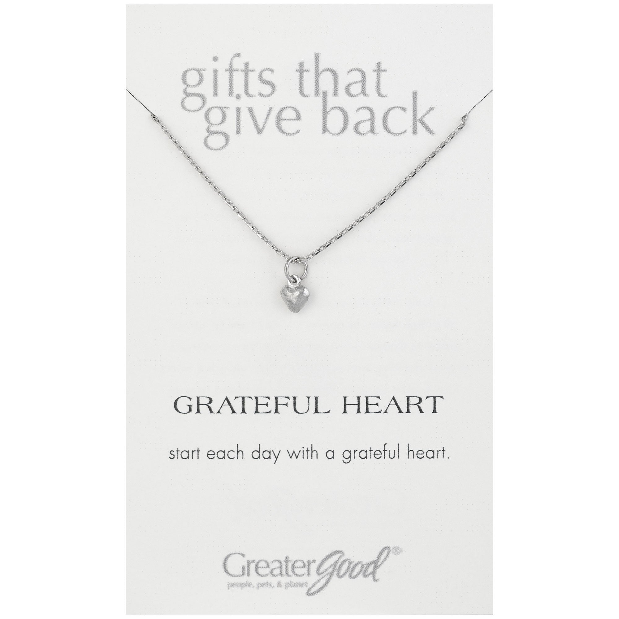 Grateful for the Journey Pewter Necklace - Aaria Tees Aaria Tees