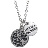 Grateful for the Journey Pewter Necklace - Aaria Tees Aaria Tees