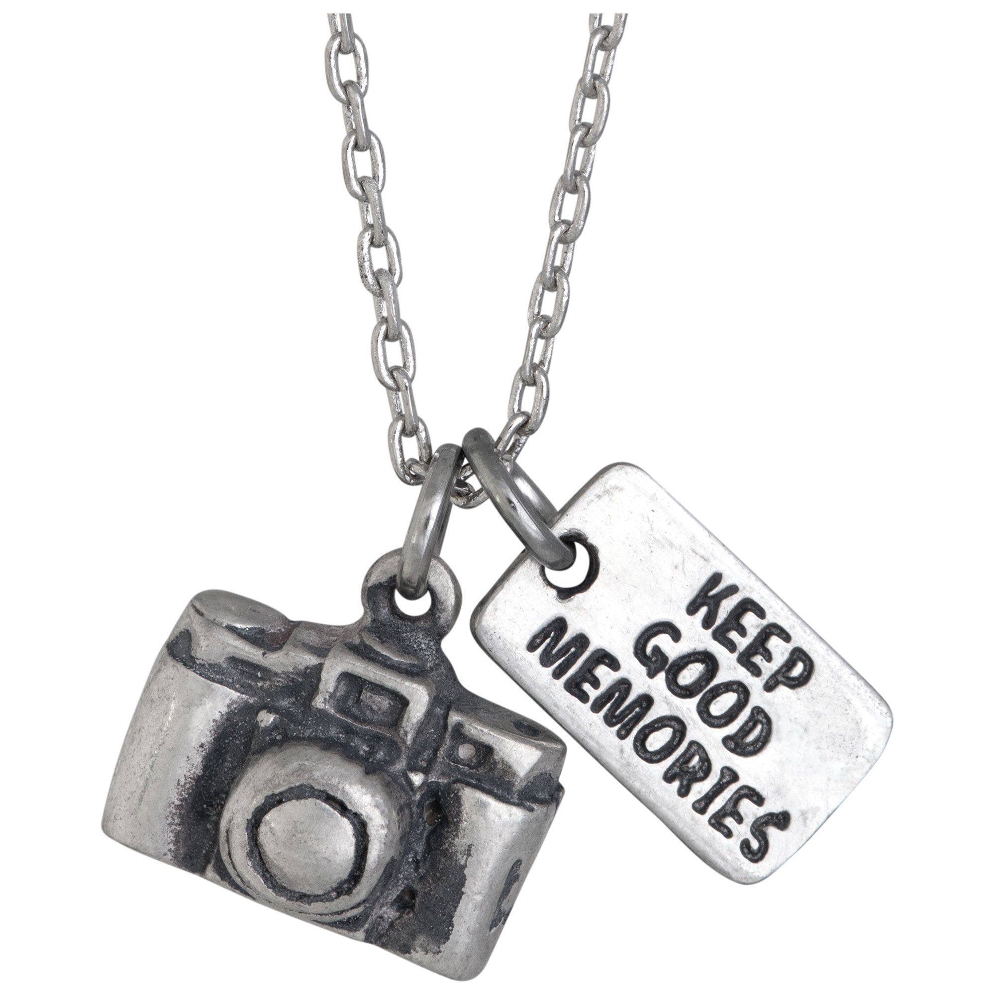 Grateful for the Journey Pewter Necklace - Aaria Tees Aaria Tees